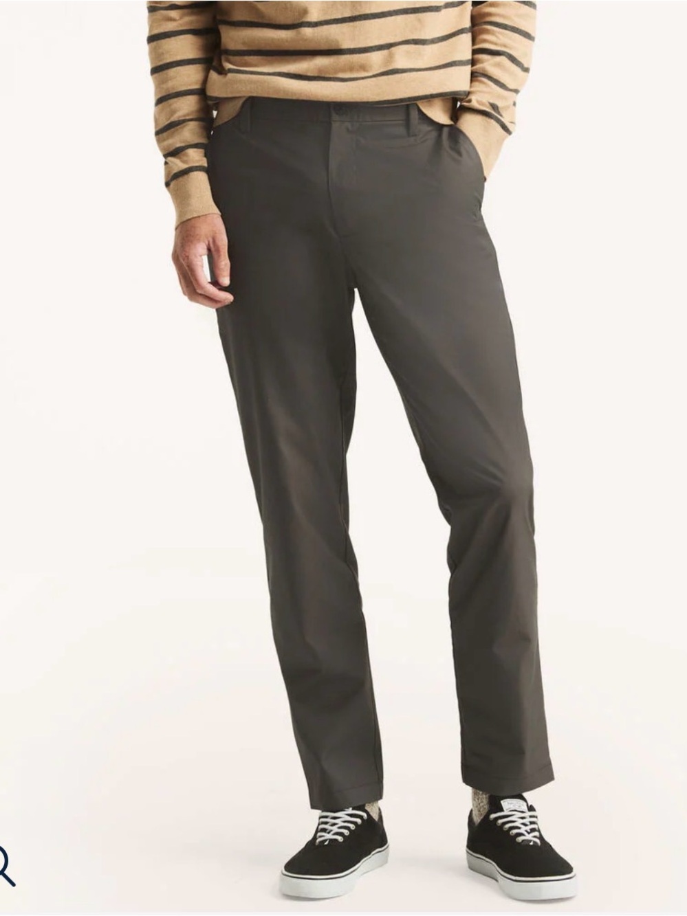 Grey Carbon Nautica Casual Dress Pants